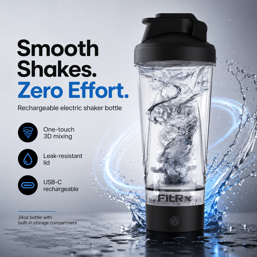 Electric Shaker Bottle, Rechargeable 24oz Protein Mixer