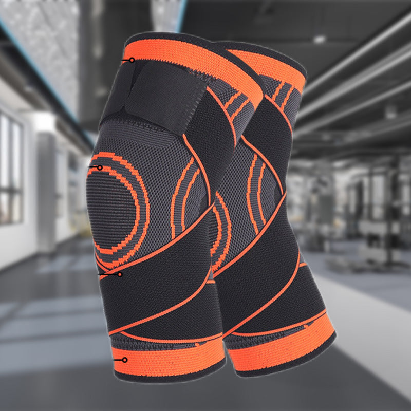 Unisex Knee Support Wrap for Meniscus Protection-Compression Straps, Adjustable Athletic Knee Brace for Cycling, Workout & Sports Riders