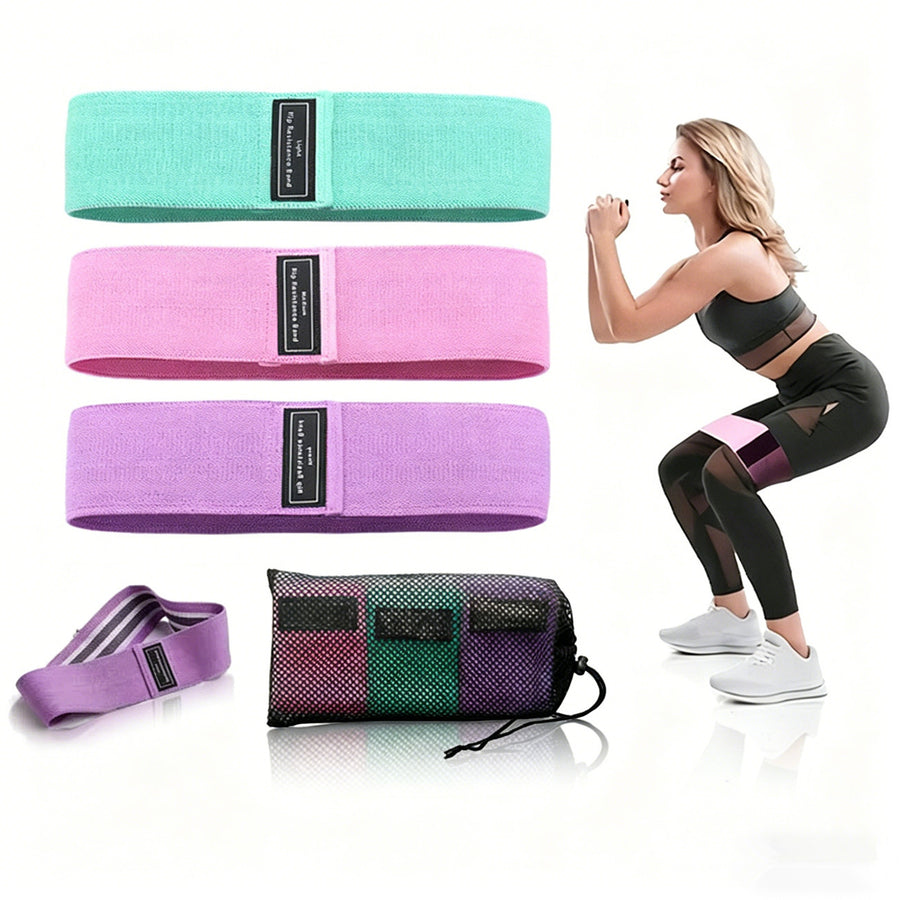 Resistance Bands Set, 3 Levels, for Home Workouts