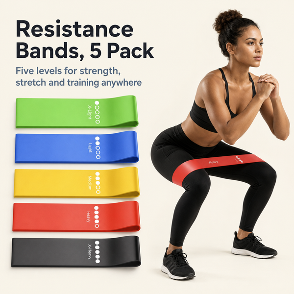 Resistance Bands, 5 Pack