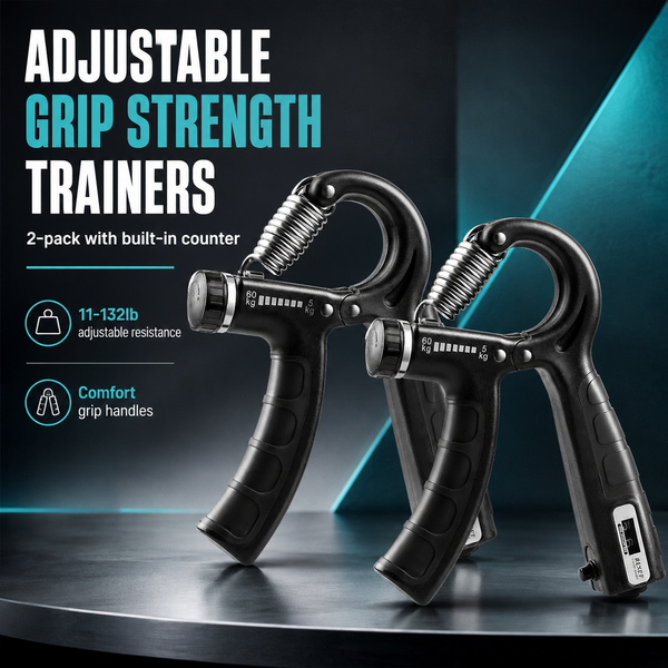 Grip Strength Trainer with Counter, 2-Pack