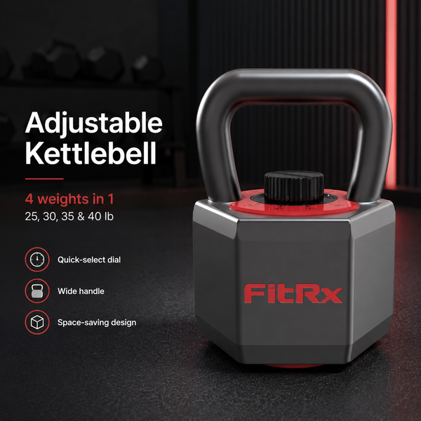 Adjustable Kettlebell, Wide-Handle, 25-40lb