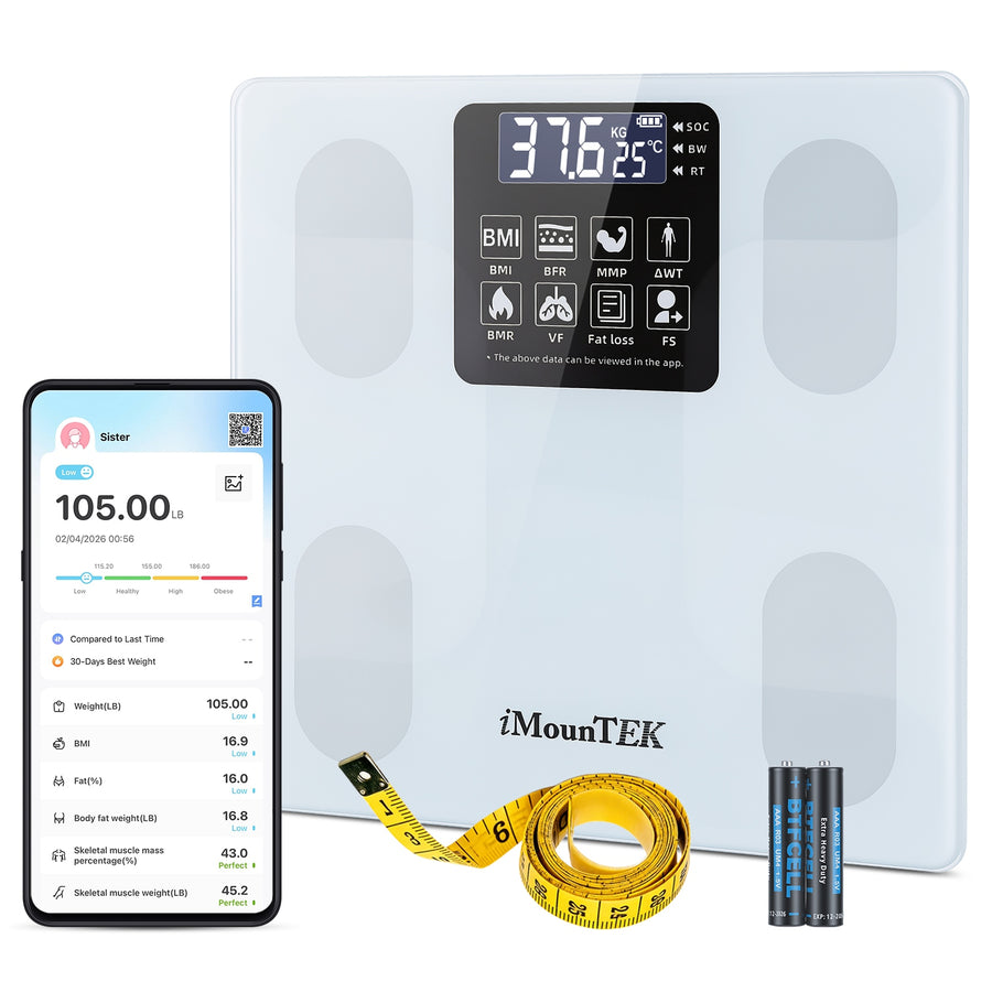 Smart Digital Body Weight Scale with BMI & App Sync